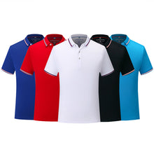 Load image into Gallery viewer, Tennis Top Polo Shirt Men &#39;s Business Casual Solid Polo Summer Quick Dry Polos Short Sleeve Solid Shirt
