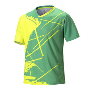 Men short sleeve tennis shirts badminton shirt male running t-shirt golf table tennis uniforms jersey sport clothing sportswear