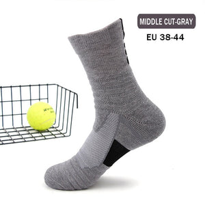 Super Elite Men Sports Socks Riding Cycling Basketball Running Sport Sock Summer Hiking Tennis Ski Man Women Bike Bicycle Slip