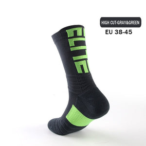 Super Elite Men Sports Socks Riding Cycling Basketball Running Sport Sock Summer Hiking Tennis Ski Man Women Bike Bicycle Slip