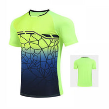 Load image into Gallery viewer, Tennis shirts Female Male , Girl Table Tennis Kit uniforms , Polyester Badminton T Shirt , PingPong Clothes Team Game Jerseys
