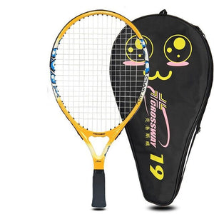 Child Tennis Racket Set Kids 19/21/23/25 Inch train Racquet Childrens Ultra Light Carbon Bat Toddler Set 0-12 Years
