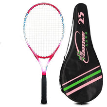 Load image into Gallery viewer, Child Tennis Racket Set Kids 19/21/23/25 Inch train Racquet Childrens Ultra Light Carbon Bat Toddler Set 0-12 Years

