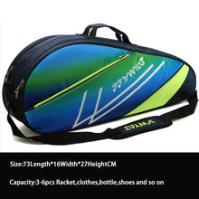 Load image into Gallery viewer, Badminton Racket Backpack Head Bag Tennis Racket Bag Sports Training Kitbag Tennisbag Racquet Bag Nylon Fitness Racket Mochila
