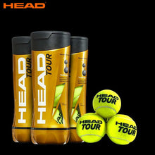 Load image into Gallery viewer, Professional HEAD Tennis Balls Competition Training Tennis Balls High Elastic Resistance HEAD TOUR Tennis Ball 3 Pcs For 1 Tank
