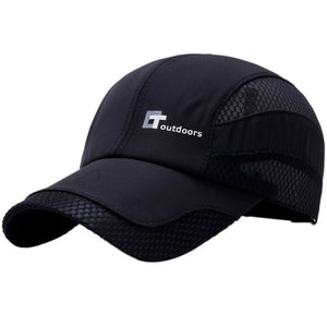Mesh Cap Men Women Letter Embroidery Cotton Polyester Sun Shade Quick Dry Anti-UV Adjustable Hats Outdoor Running