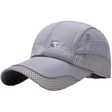 Load image into Gallery viewer, Mesh Cap Men Women Letter Embroidery Cotton Polyester Sun Shade Quick Dry Anti-UV Adjustable Hats Outdoor Running
