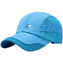 Load image into Gallery viewer, Mesh Cap Men Women Letter Embroidery Cotton Polyester Sun Shade Quick Dry Anti-UV Adjustable Hats Outdoor Running
