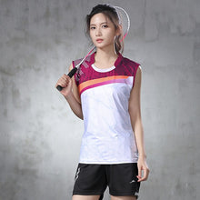 Load image into Gallery viewer, New badminton suit men&#39;s and women&#39;s tennis sleeveless sports shirt quick drying sleeveless top table tennis suit quick drying
