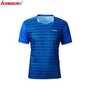 Kawasaki Badminton T-Shirt Men Female Tennis Shirt Quick Dry Short-Sleeve Training  Breathable Shirts For Male ST-R1222