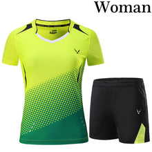 Load image into Gallery viewer, New Tennis suit Women/Men , Qucik dry Badminton sports clothes,table tennis jerseys shorts badminton clothing ladies sportswear
