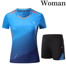 Load image into Gallery viewer, New Tennis suit Women/Men , Qucik dry Badminton sports clothes,table tennis jerseys shorts badminton clothing ladies sportswear
