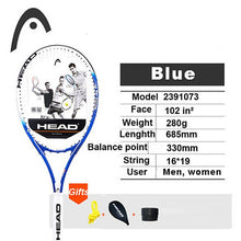 Load image into Gallery viewer, Beginner Head Tennis Racket Professional Tennis Racquet Carbon Tenis Padel String Bag Overgrip Dampener Raquete De Tenis Paqueta
