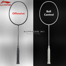 Load image into Gallery viewer, Li-Ning High-end Badminton Racket TB-Nano Carbon Fiber Li Ning Control Racquet XiPHOS X1 High Tensile Slim Shaft L378OLB

