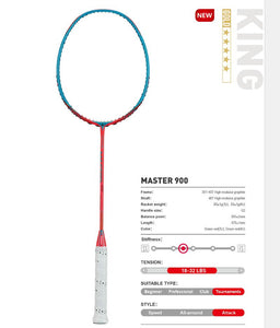2020 Kawasaki Badminton Racket High-Density Carbon Fiber Professional Racquet Master 900 (4U) With Gift