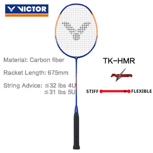 VICTOR original 4U 5U High-tension Badminton Racquet TK-HMR Badminton Racket 100% carbon Thruster hammer