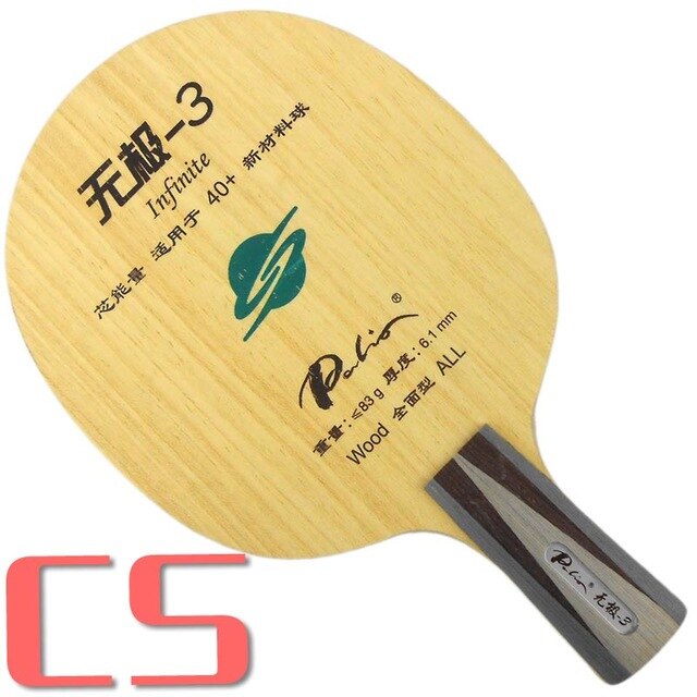 Palio official Infinite-3 infinite03 table tennis blade special for 40+ racquet game pure wood for loop with fast attack