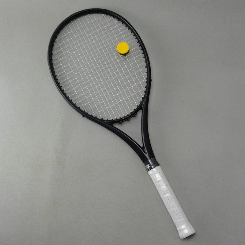 Black APD Nadal Tennis Racket 300g 16x19 100% Carbon black Tennis Racquets With String Bag Grip Size L2 L3 L4